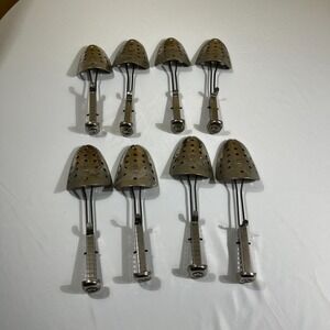 Vintage Metal Shoe Trees Adjustable Steel Stretcher Lot 8 Industrial Steampunk